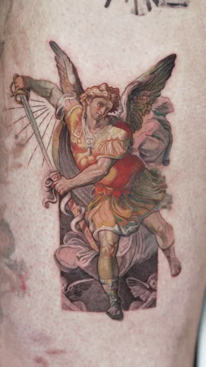 Color Realism Angel With Sword