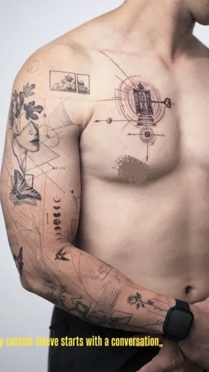 Surreal Fine Line Full Sleeve