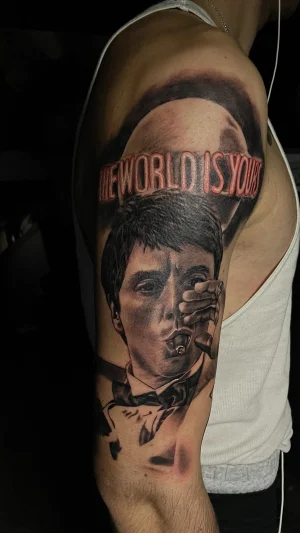 Realistic Portrait Half Sleeve