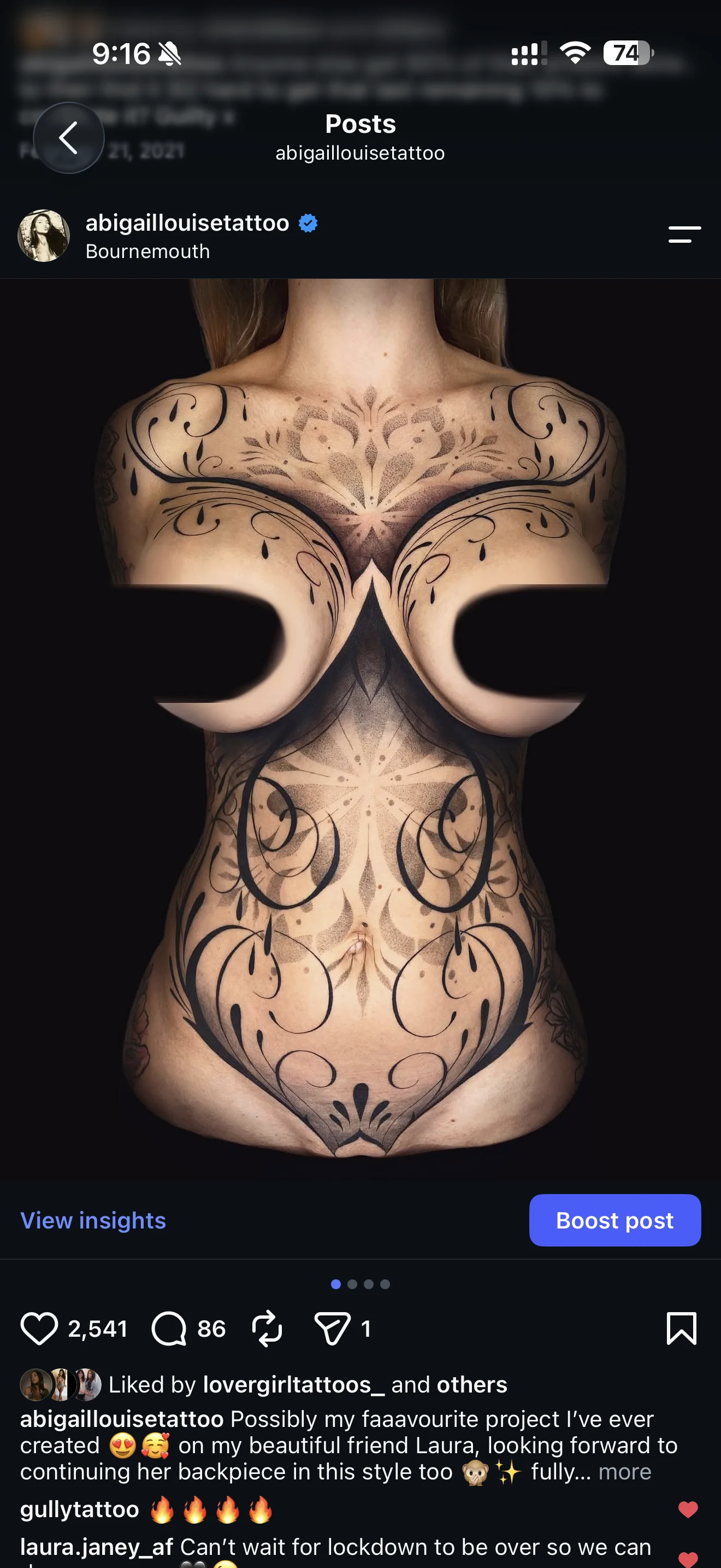 Tattoo by Abigail Louise