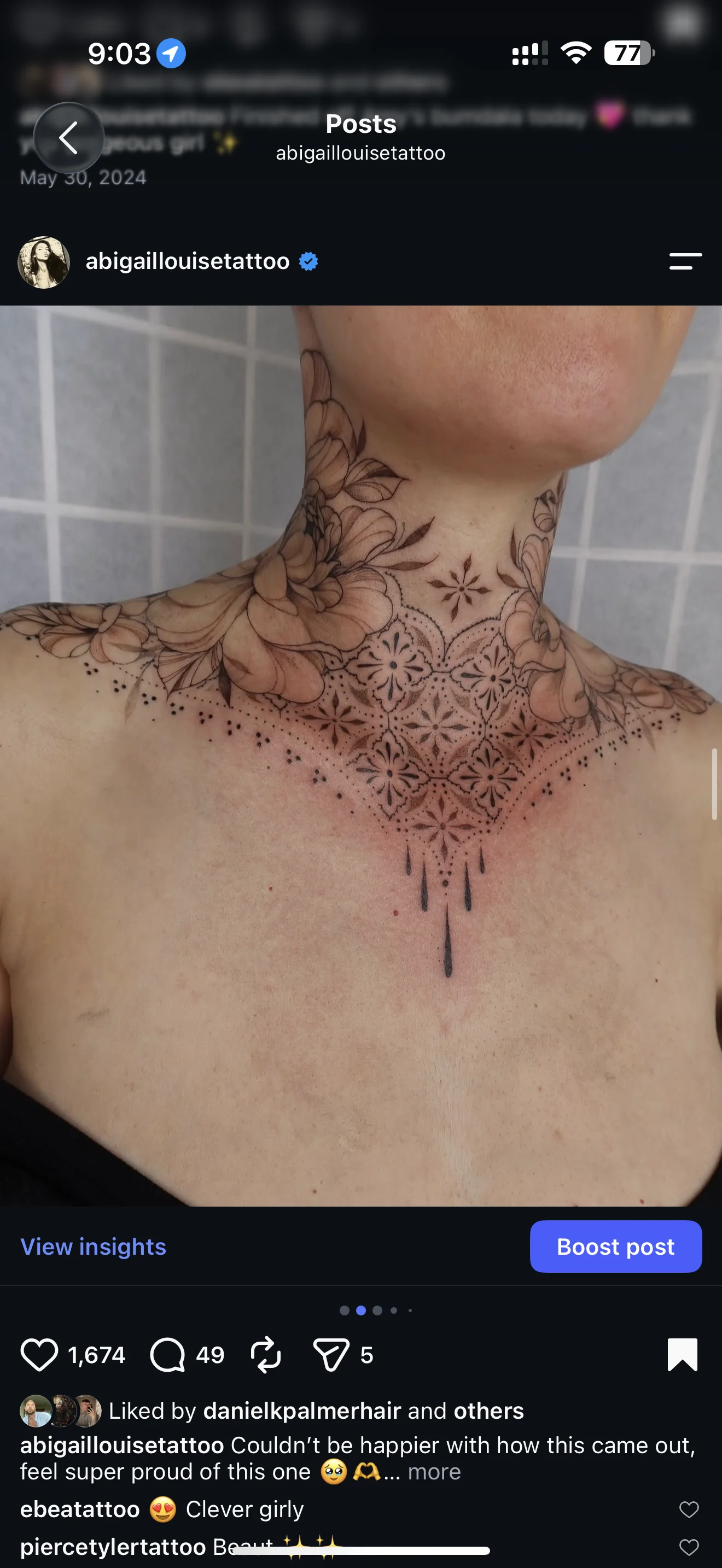 Delicate Floral Neck and Chest Piece: floral pattern, leaves, ornamental lace design, floral, nature, ornamental