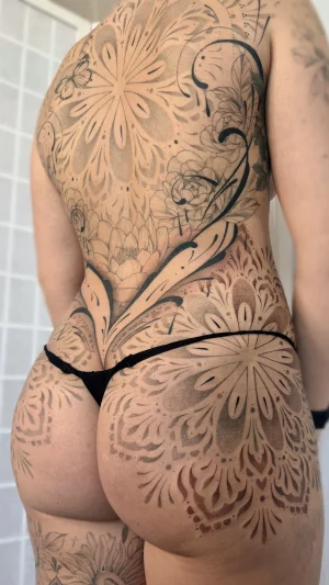Intricate Mandala Floral Full Back Piece