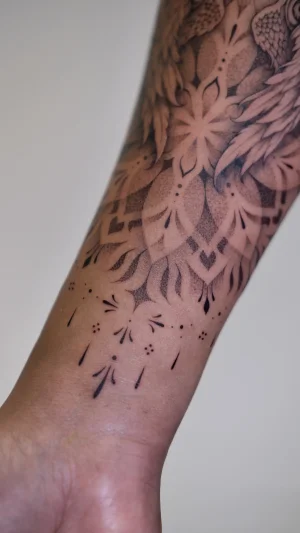Mandala Pattern Forearm Piece