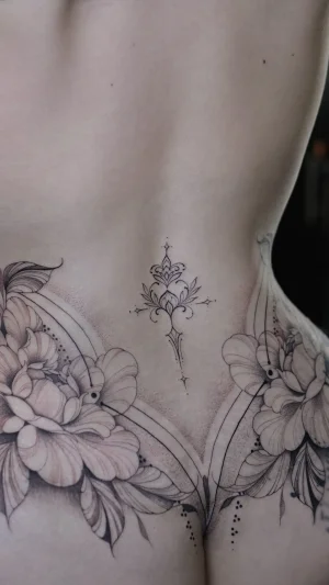 Delicate Floral Lower Back