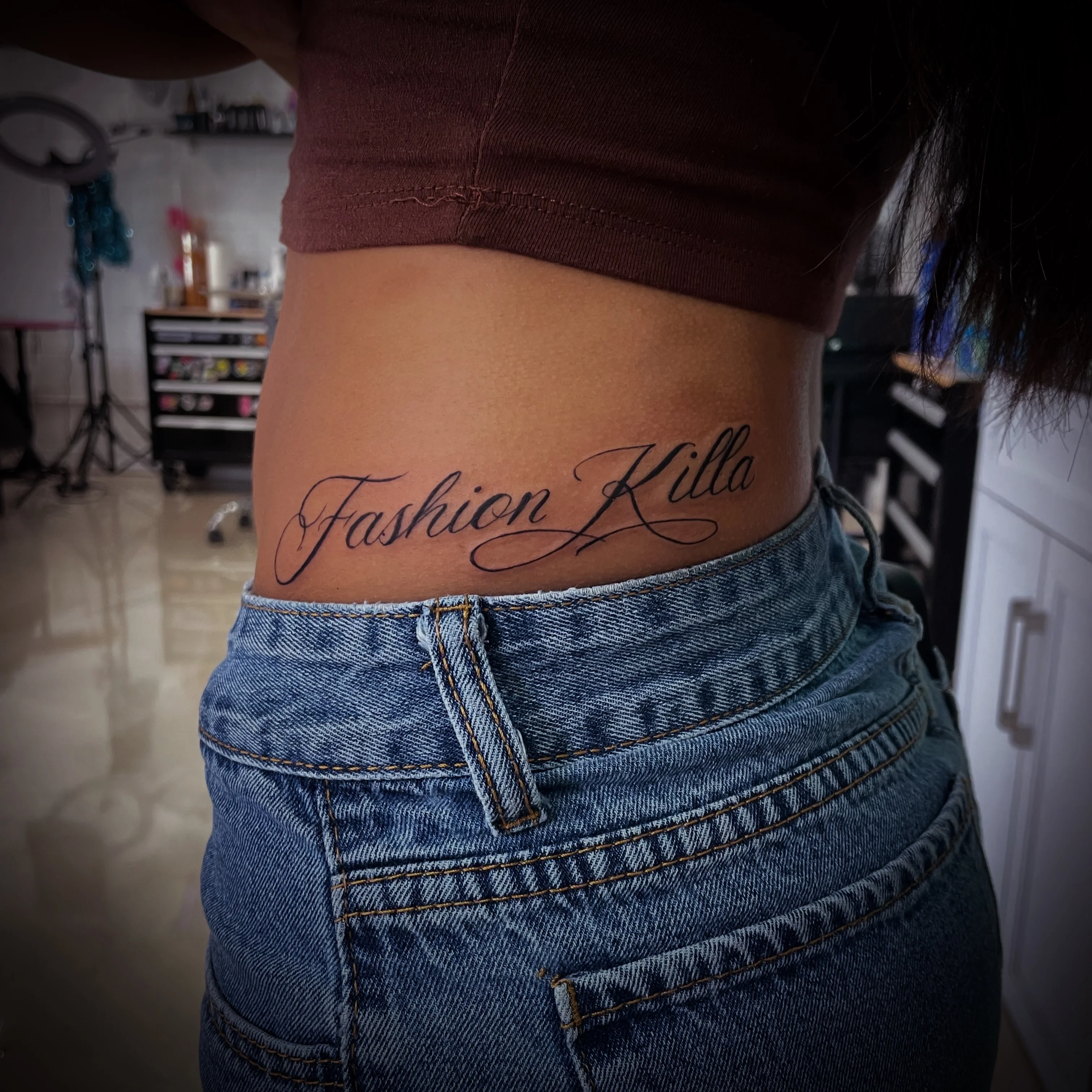 Fine Line tattoo by Jc_TheArtist: script, text, typography, fashion