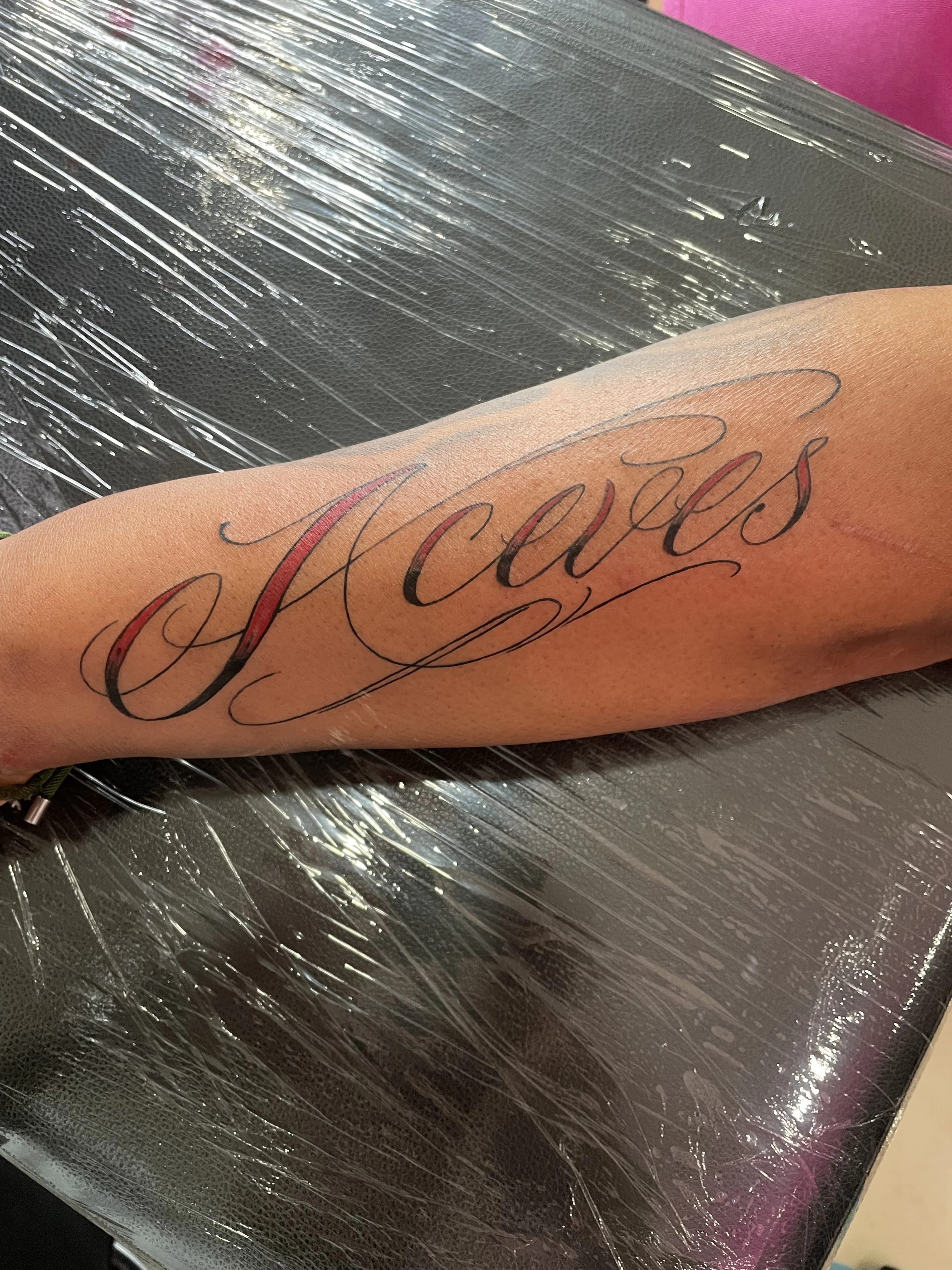 Fine Line tattoo by Jc_TheArtist: script, word, typography, lettering