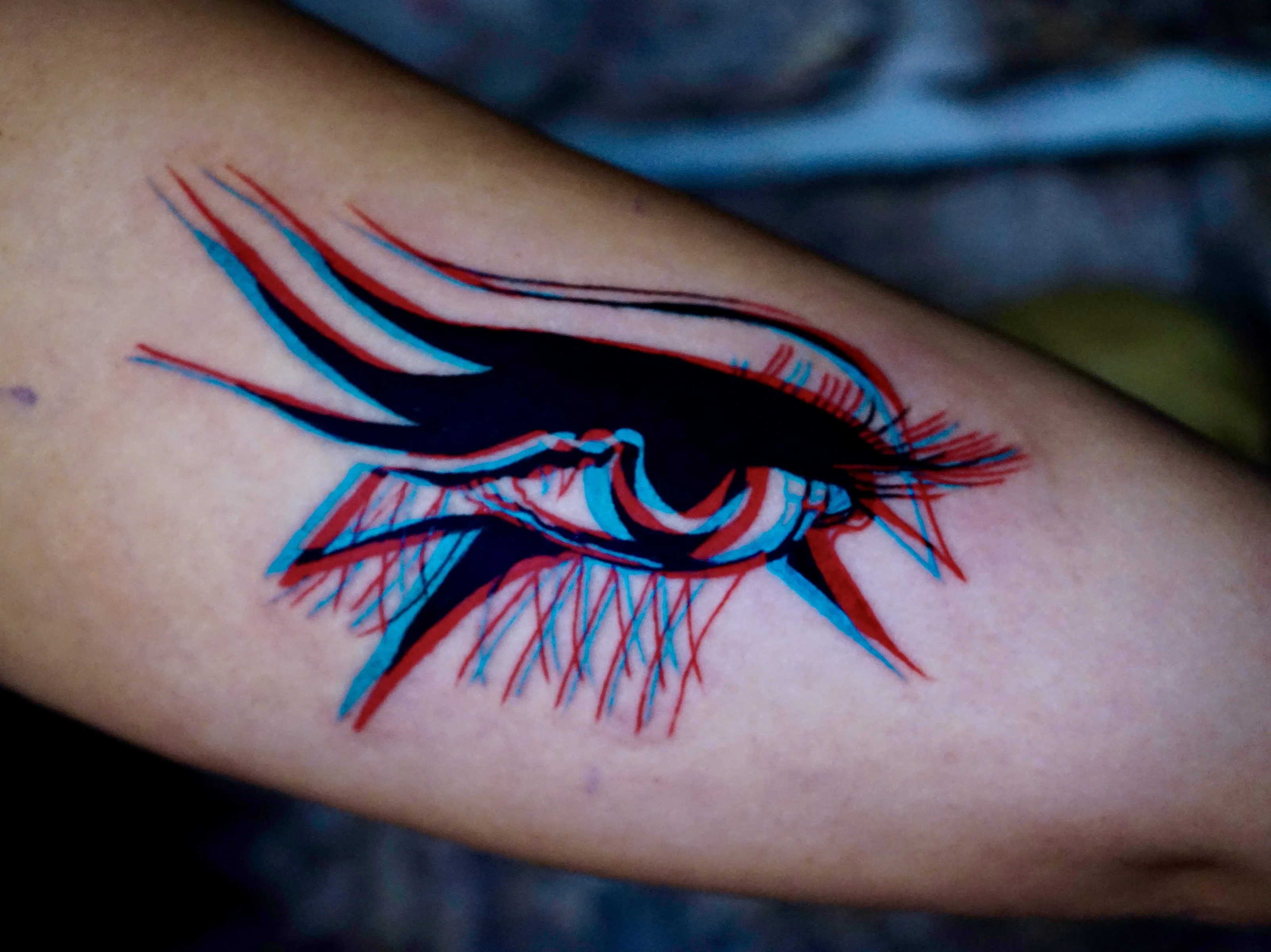 Blackwork tattoo by Nyahzul: eye, dark, mystical, abstract