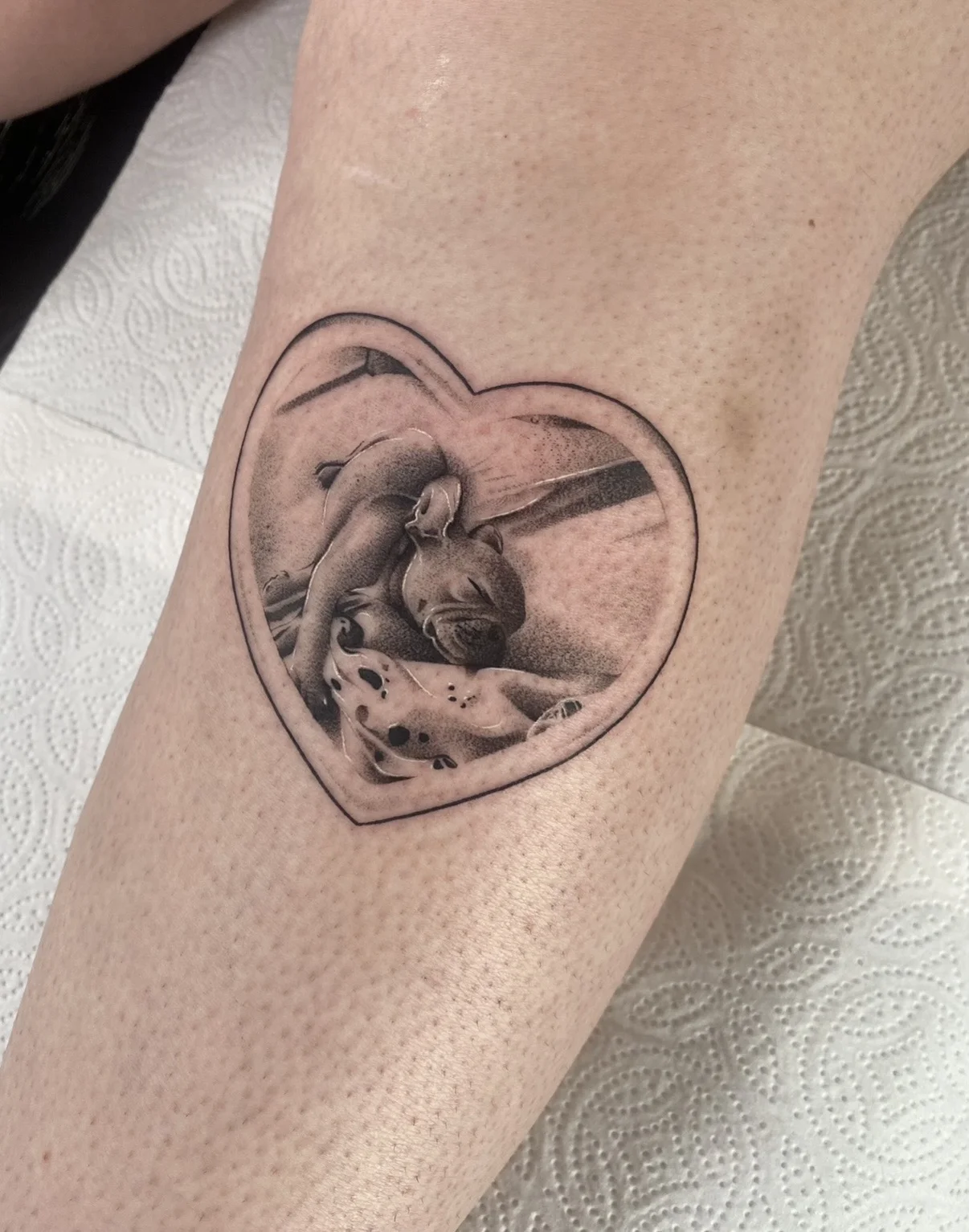 Black & Gray Realism tattoo by Aliye Gaygusuz: micro, micro-realism, dog, portrait