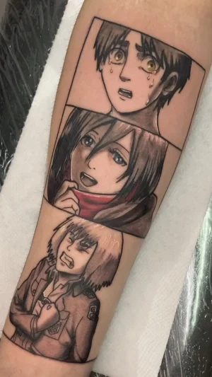 Emotional Anime Forearm Portraits