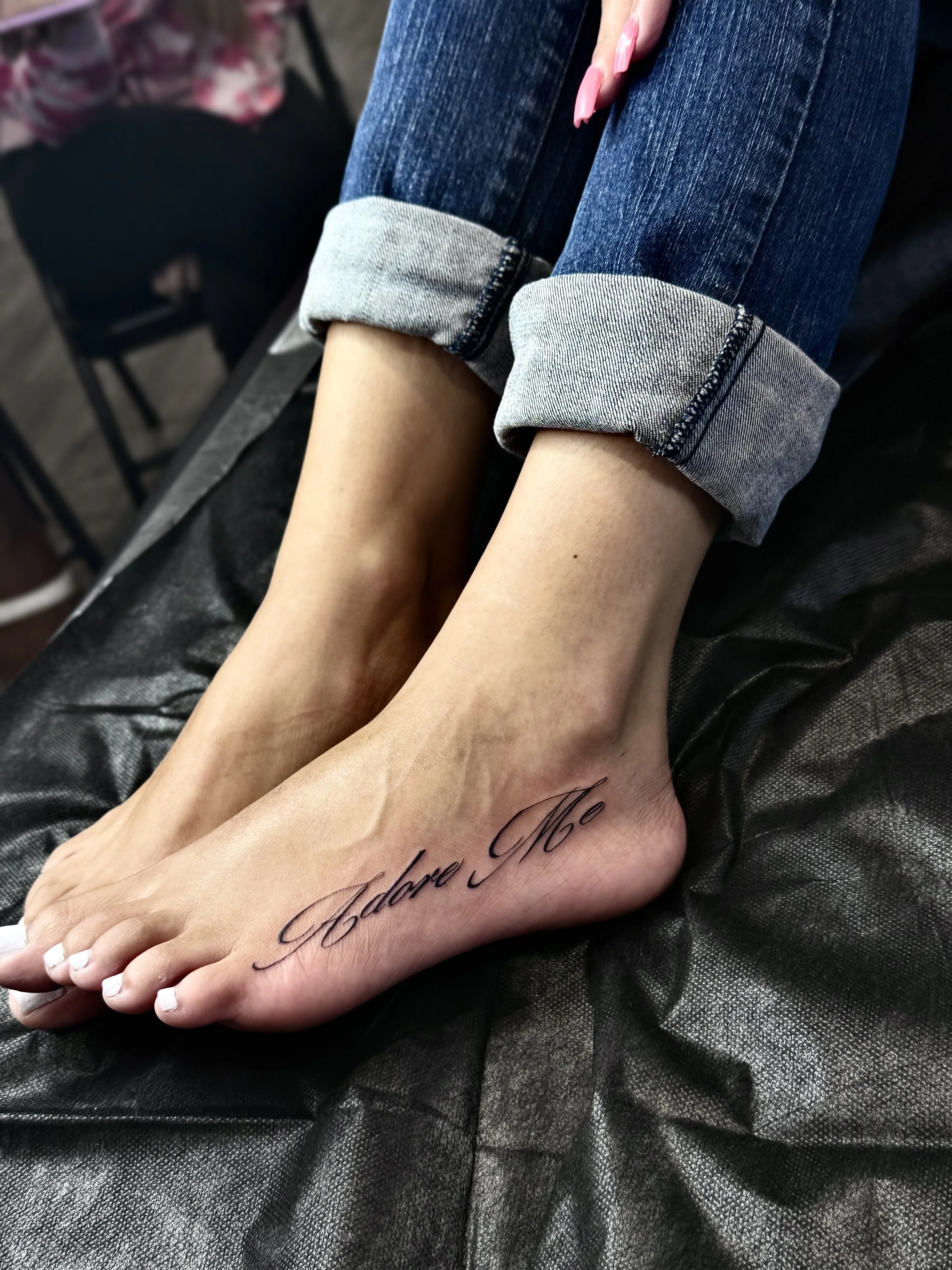 Fine Line tattoo by Churry Tattoos: script, text, typography, motivational