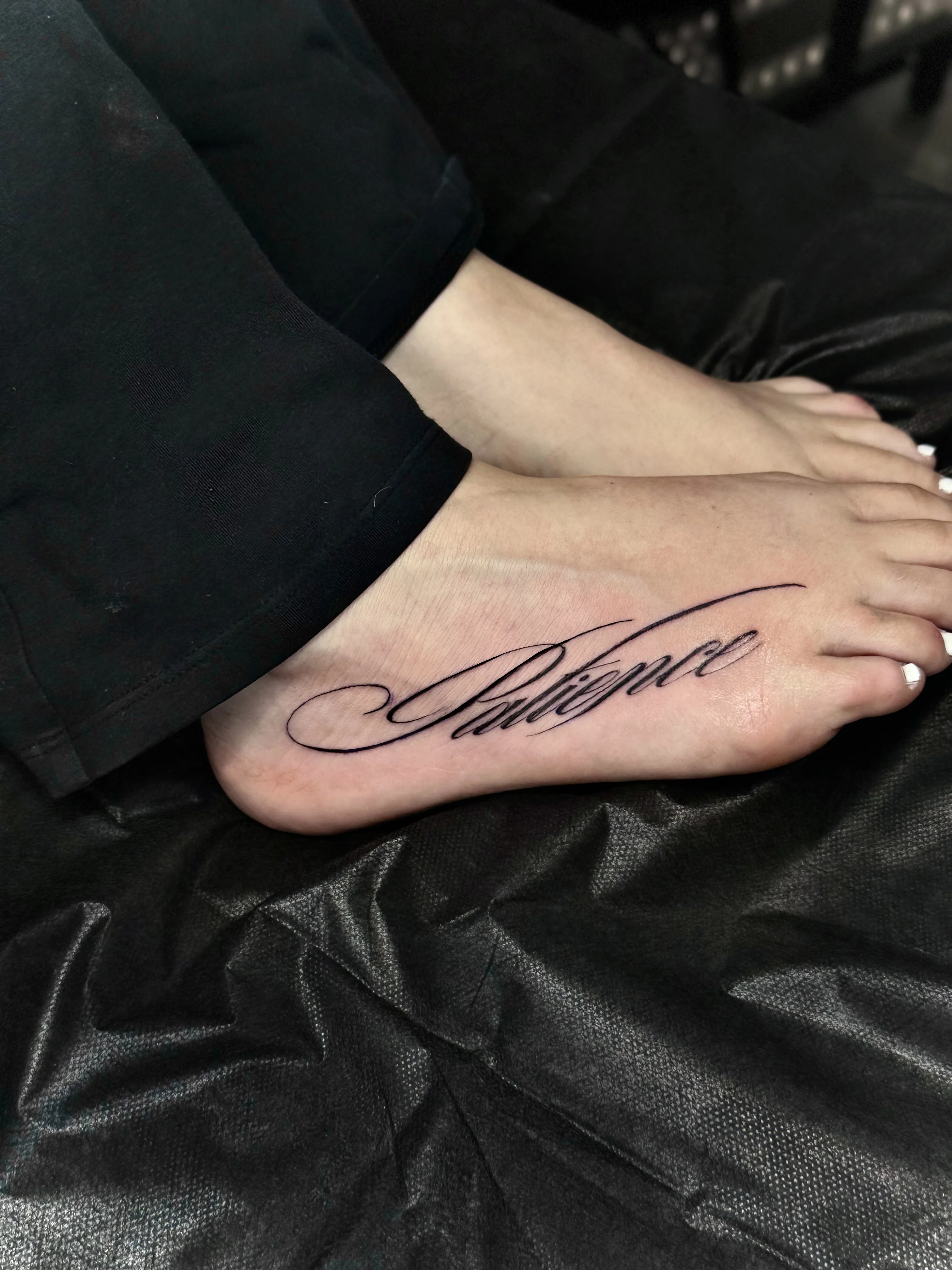 Fine Line tattoo by Churry Tattoos: word, script, inspirational, lettering