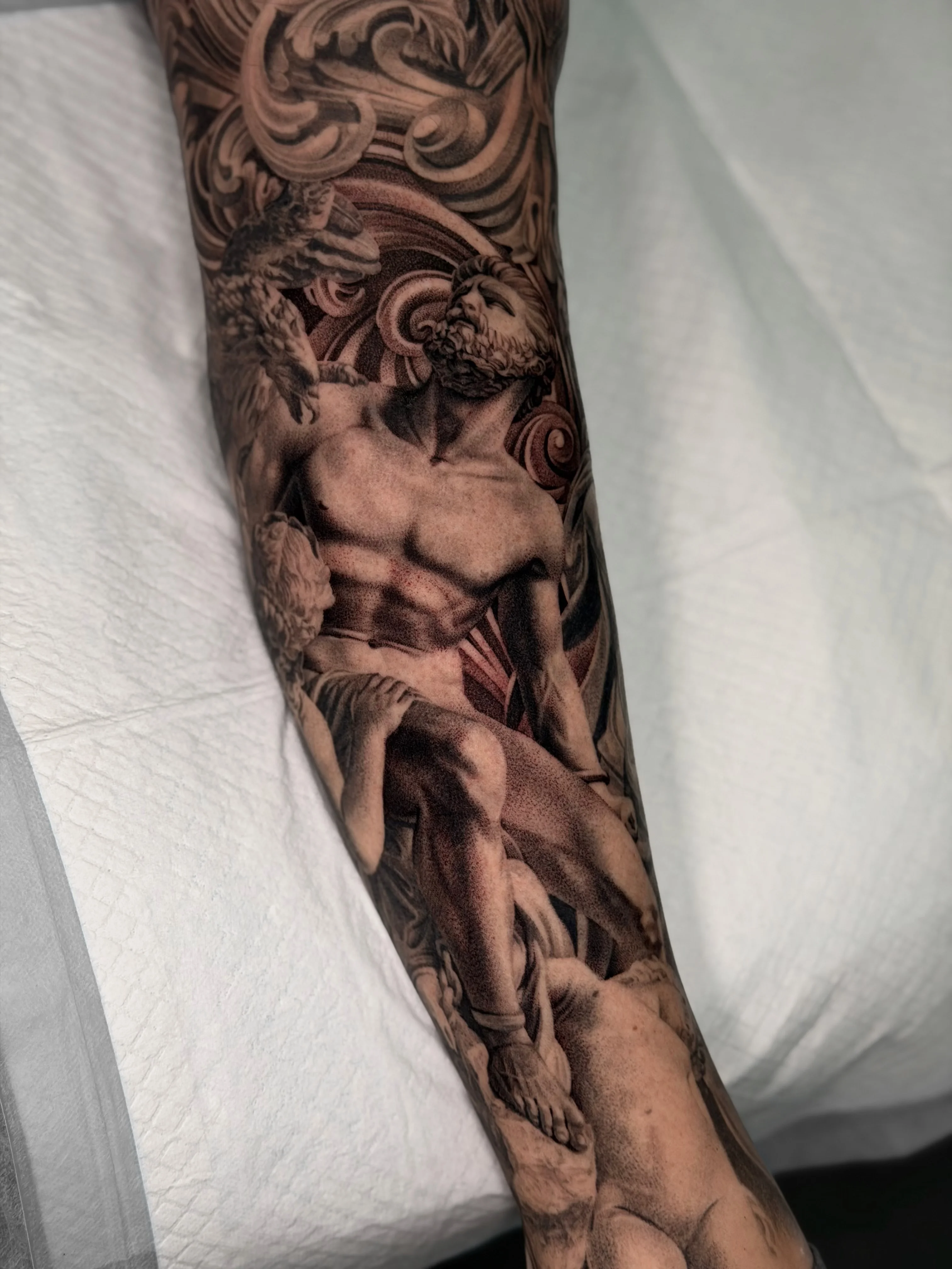 Black & Gray Realism tattoo by Viacheslav Danh