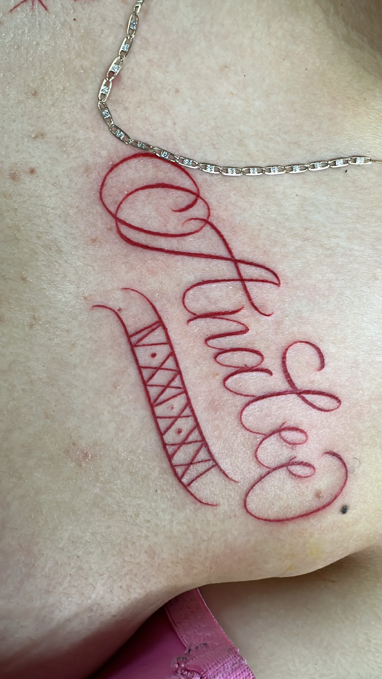 Fine Line tattoo by Bumpy Munoz