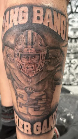 Realistic Football Player Leg Piece