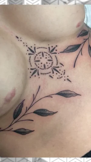 Delicate Fine Line Sternum Piece
