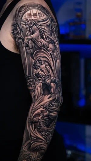 Mythological Warrior Full Sleeve