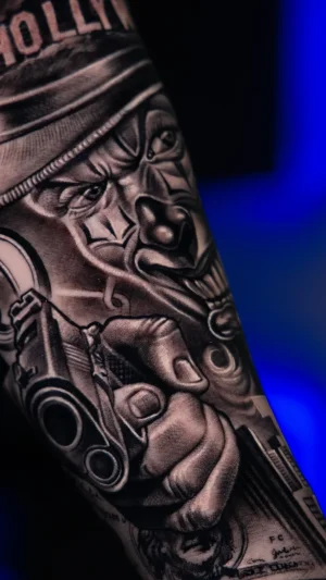 Realistic Clown Forearm with Gun