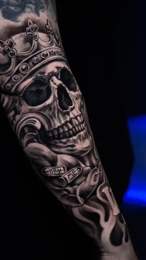 Crowned Skull Forearm